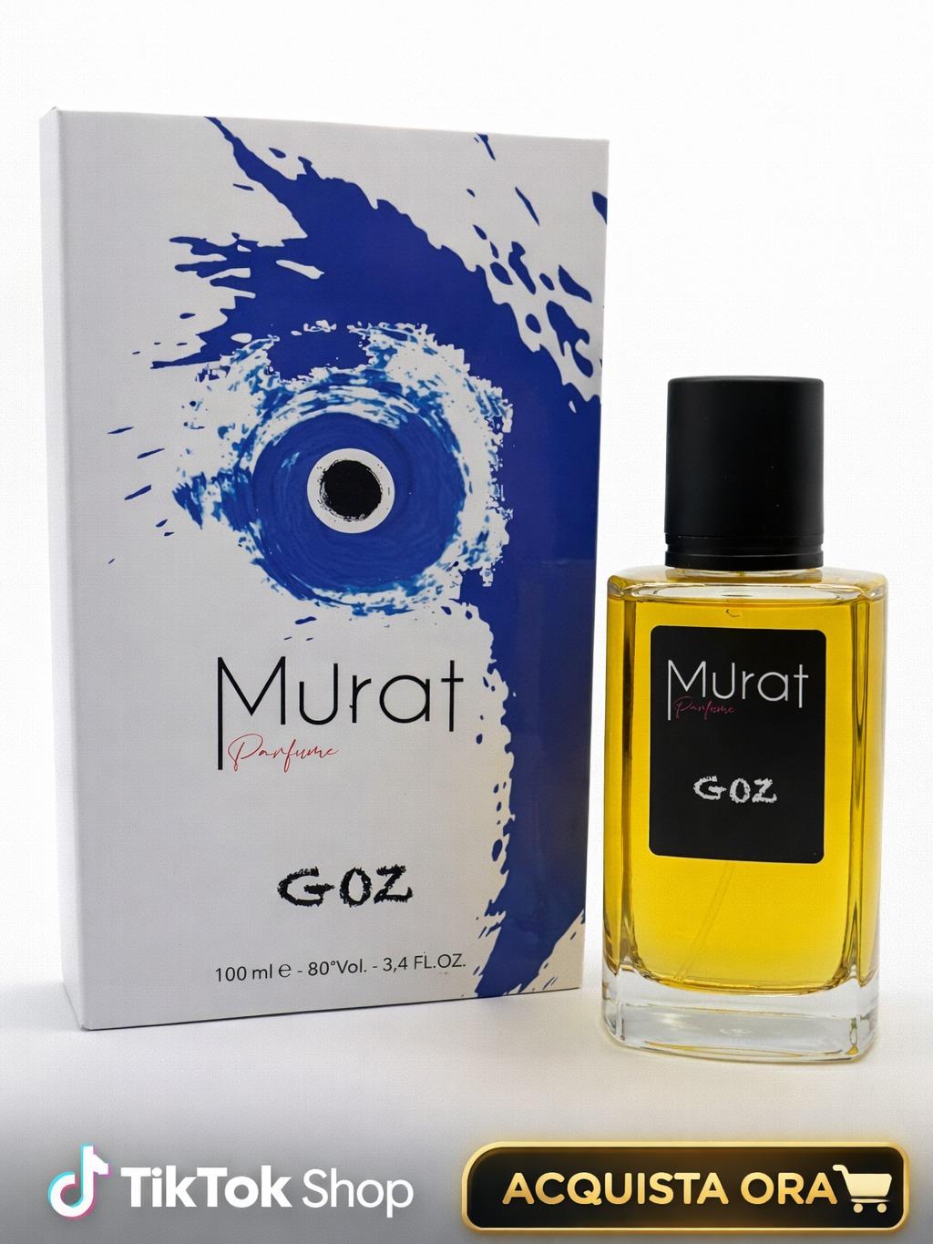 Murat Parfume GOZ - Profumo Unisex con Note di Caldo Tuberoso Legnoso Floreale Bianco Muschio Patchouli Ambra Fresco Terroso Animale 100ml