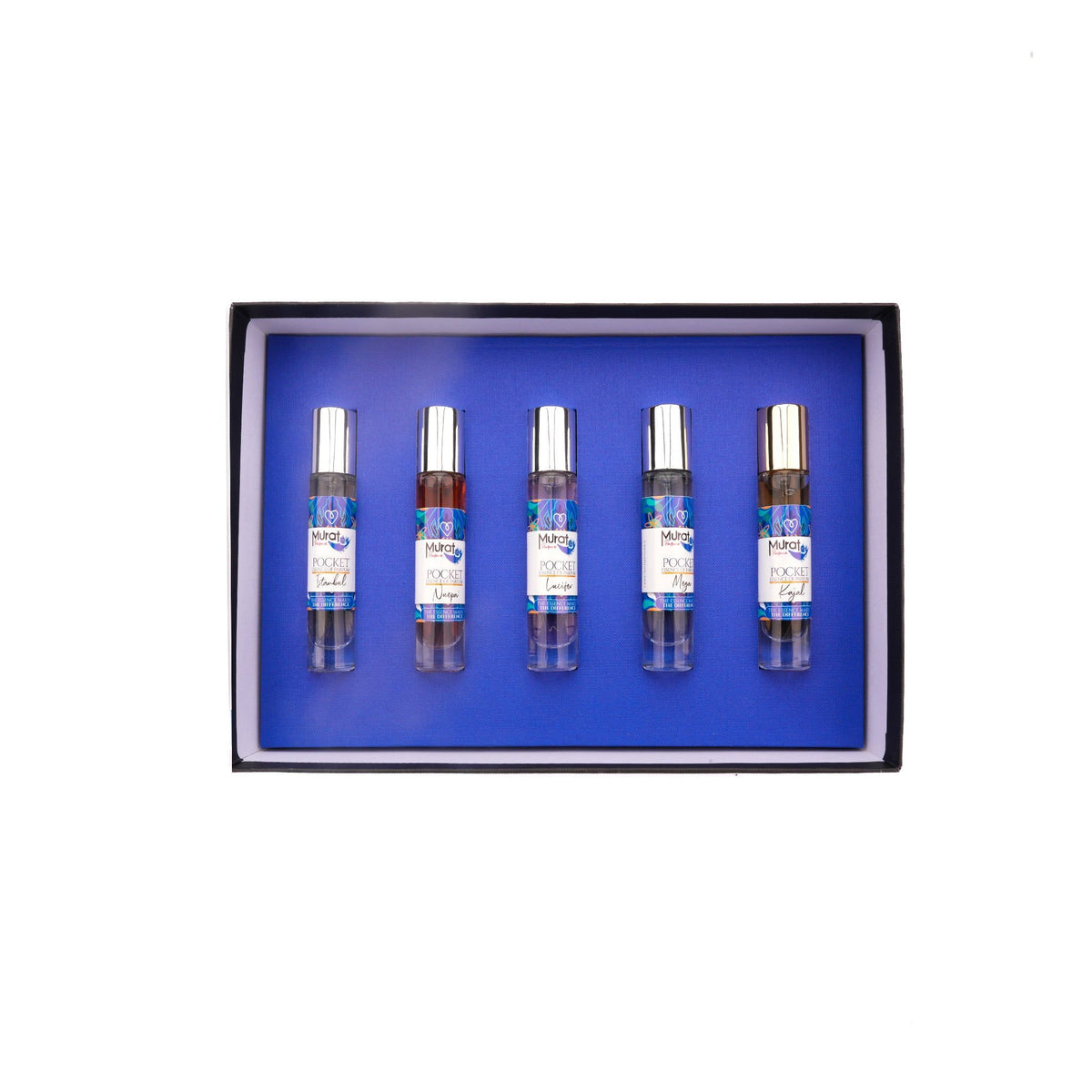 Murat SET 5 FRAGRANZE MURAT - 5 Profumi Diversi Formato Compatto Ideale per Regalo e Uso Quotidiano