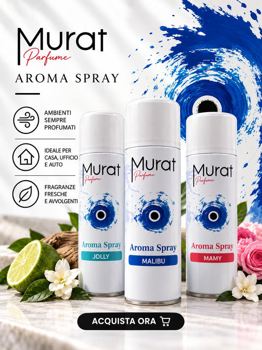 Murat Aroma Spray 400 ml – Profumatore Spray per Ambienti | Jolly, Malibu e Mamy