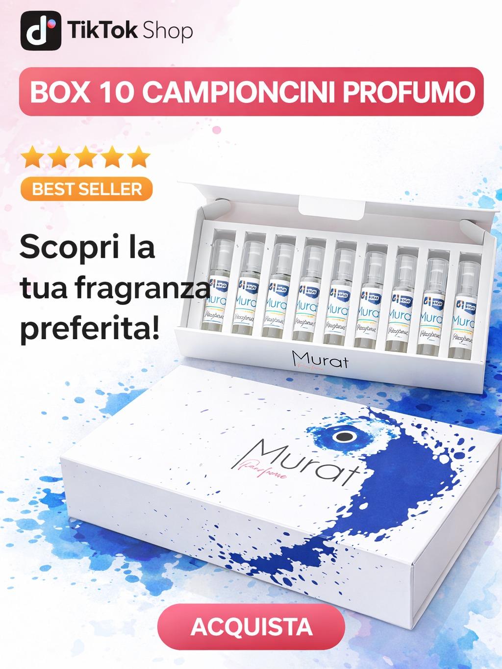 BOX 10 CAMPIONCINI PROFUMI MURAT